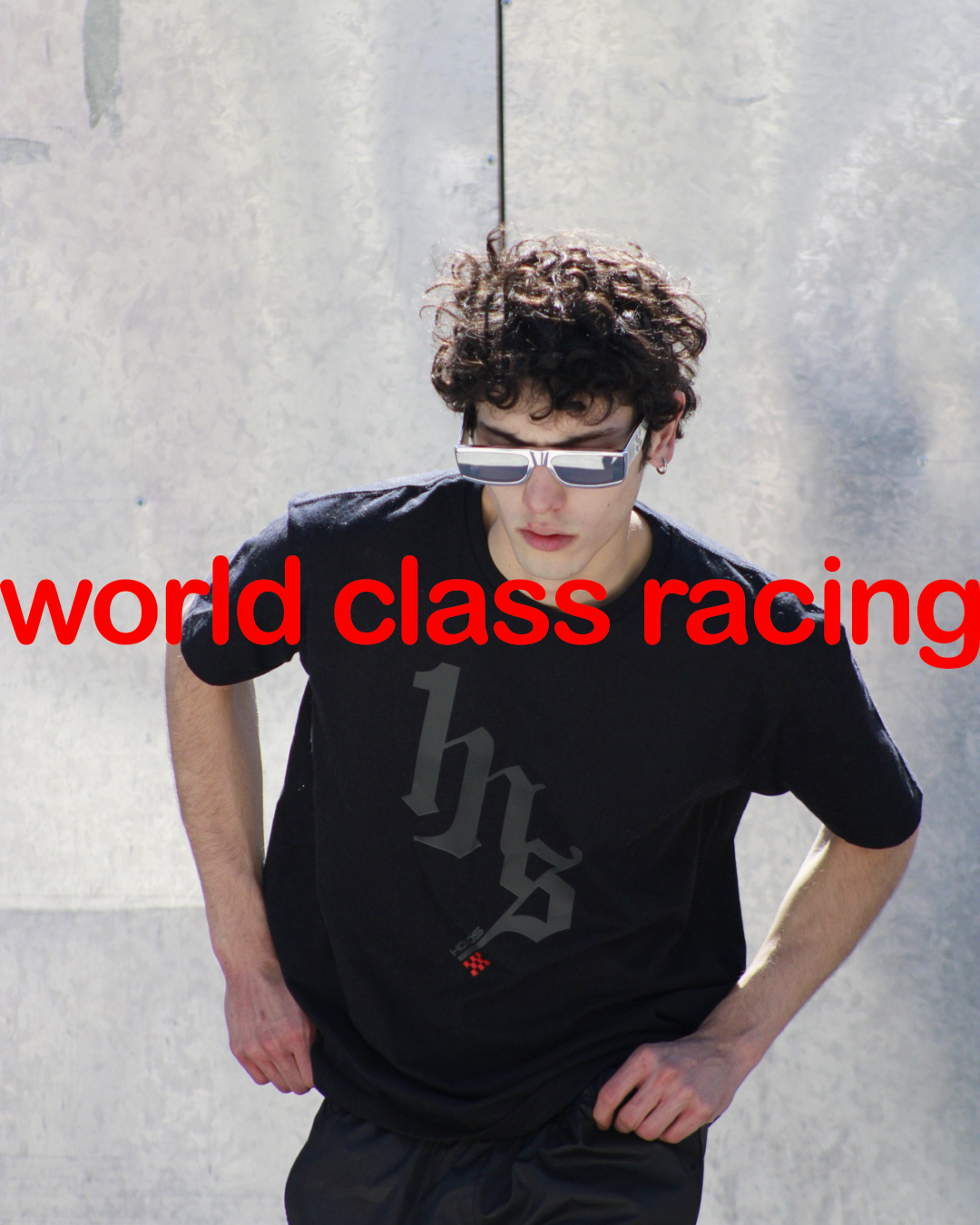 Black World-Class Racing Tee