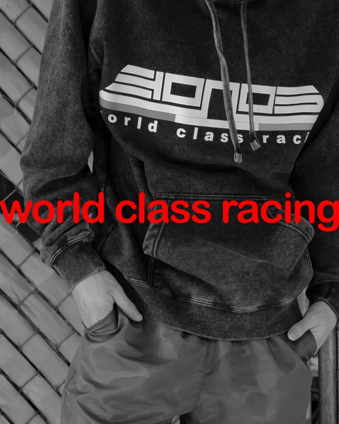 Mineral Wash Hoodie World-Class Racing